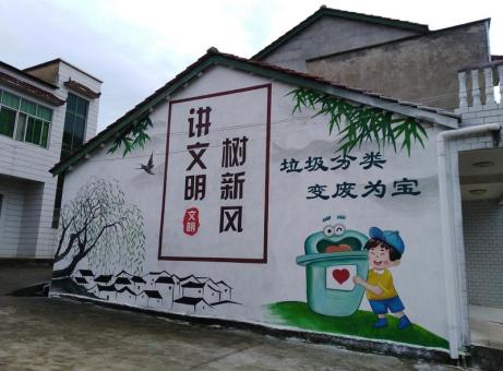 田东墙绘是现在流行的墙体广告